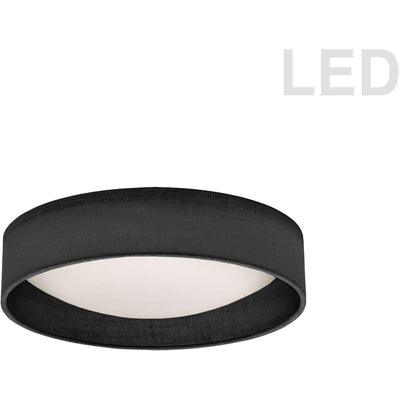 LED Round Fabric Shade Flush Mount - LV LIGHTING