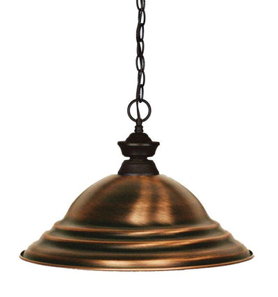 Steel with Stepped Metal Shade Pendant - LV LIGHTING