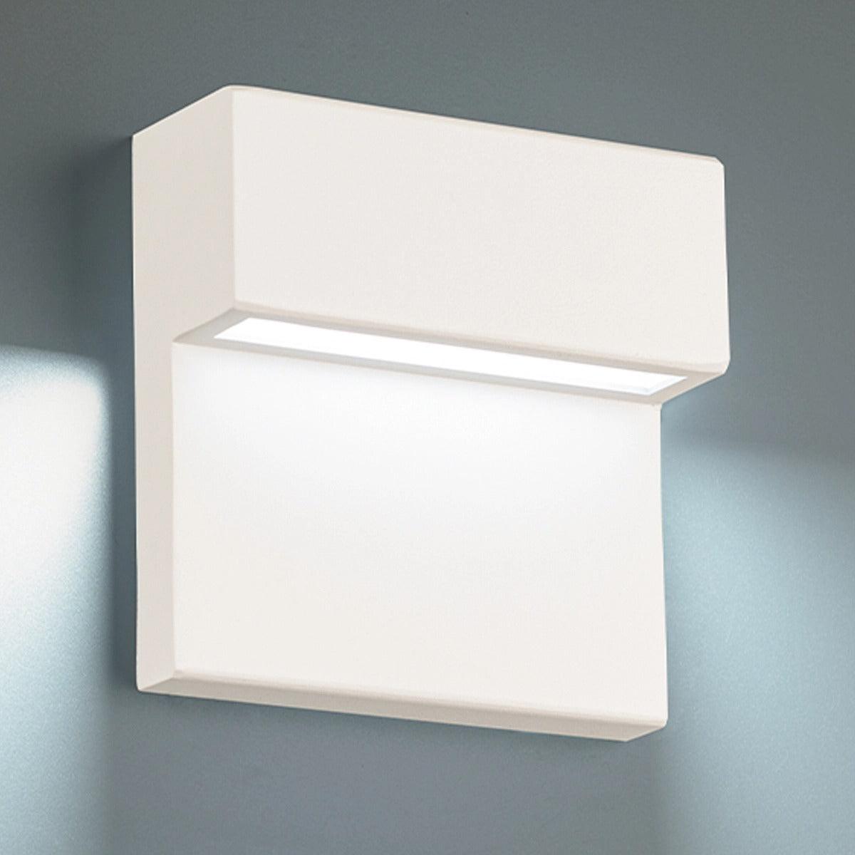 LED Aluminum Frame with Glass Diffuser Color Changeable Outdoor Wall Sconce - LV LIGHTING