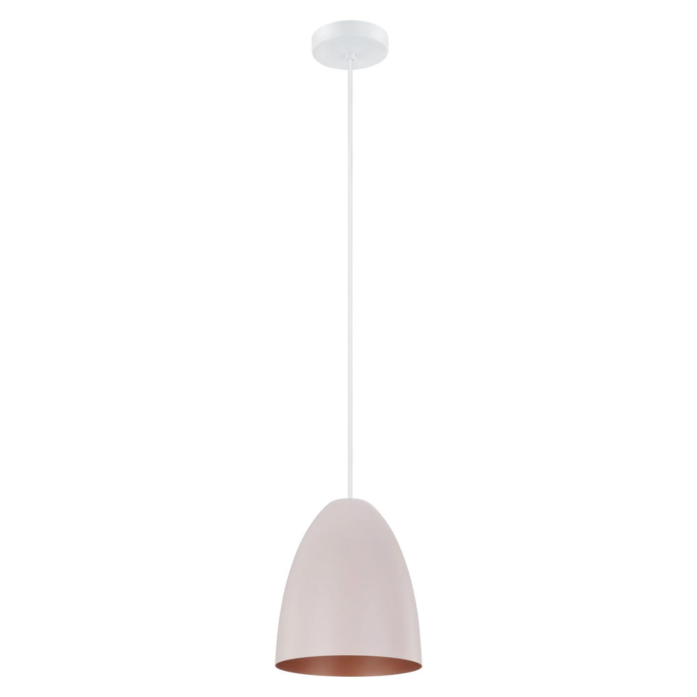 White with Blue Single Light Pendant - LV LIGHTING