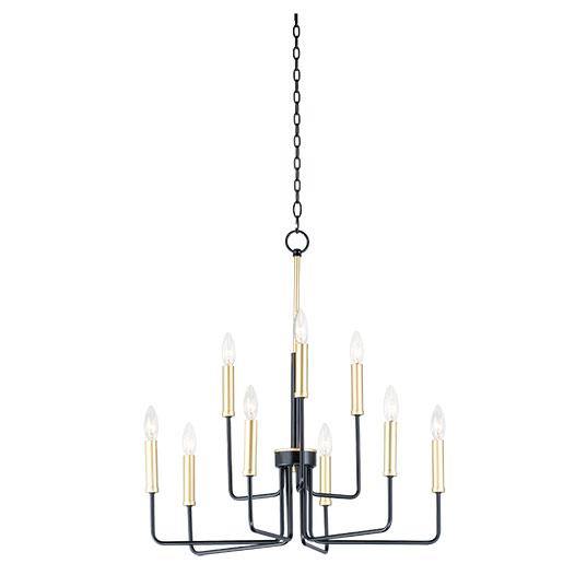 Black Arms with Gold Candle Chandelier - LV LIGHTING