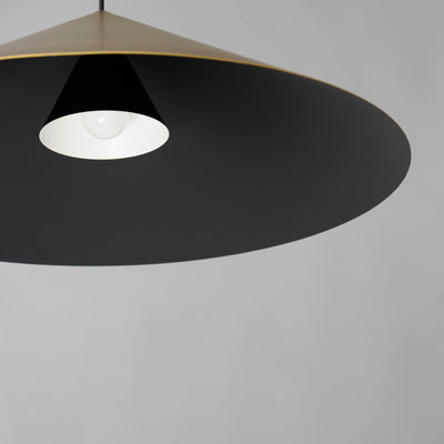 Steel Conical Shade Chandelier