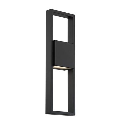 LED Black Aluminum Frame with Glass Diffuser Outdoor Wall Sconce - LV LIGHTING