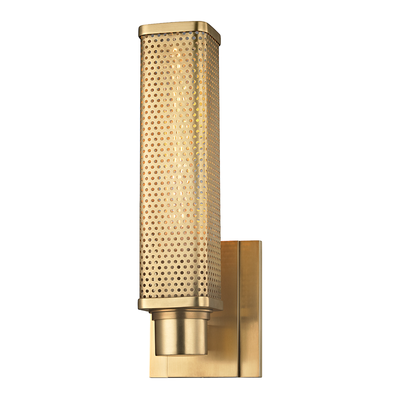 Steel Perforated Shade Wall Sconce