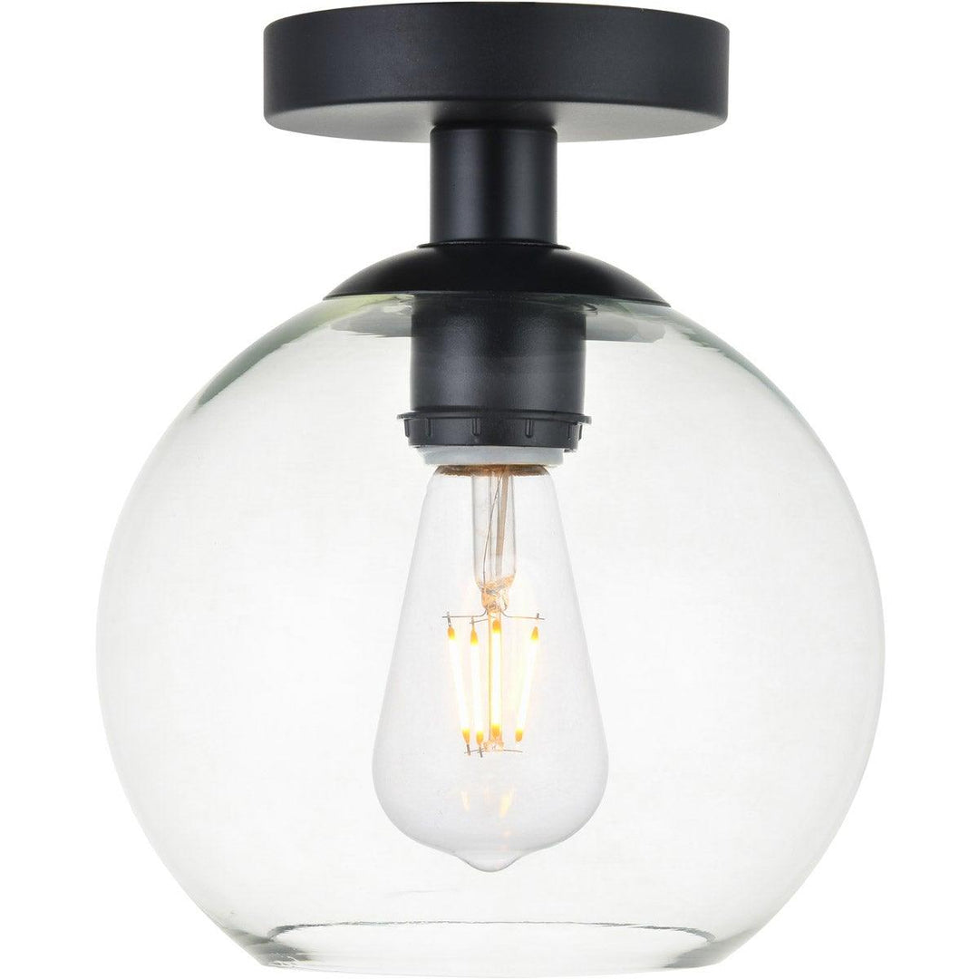 Matte Black Flush Mount - LV LIGHTING