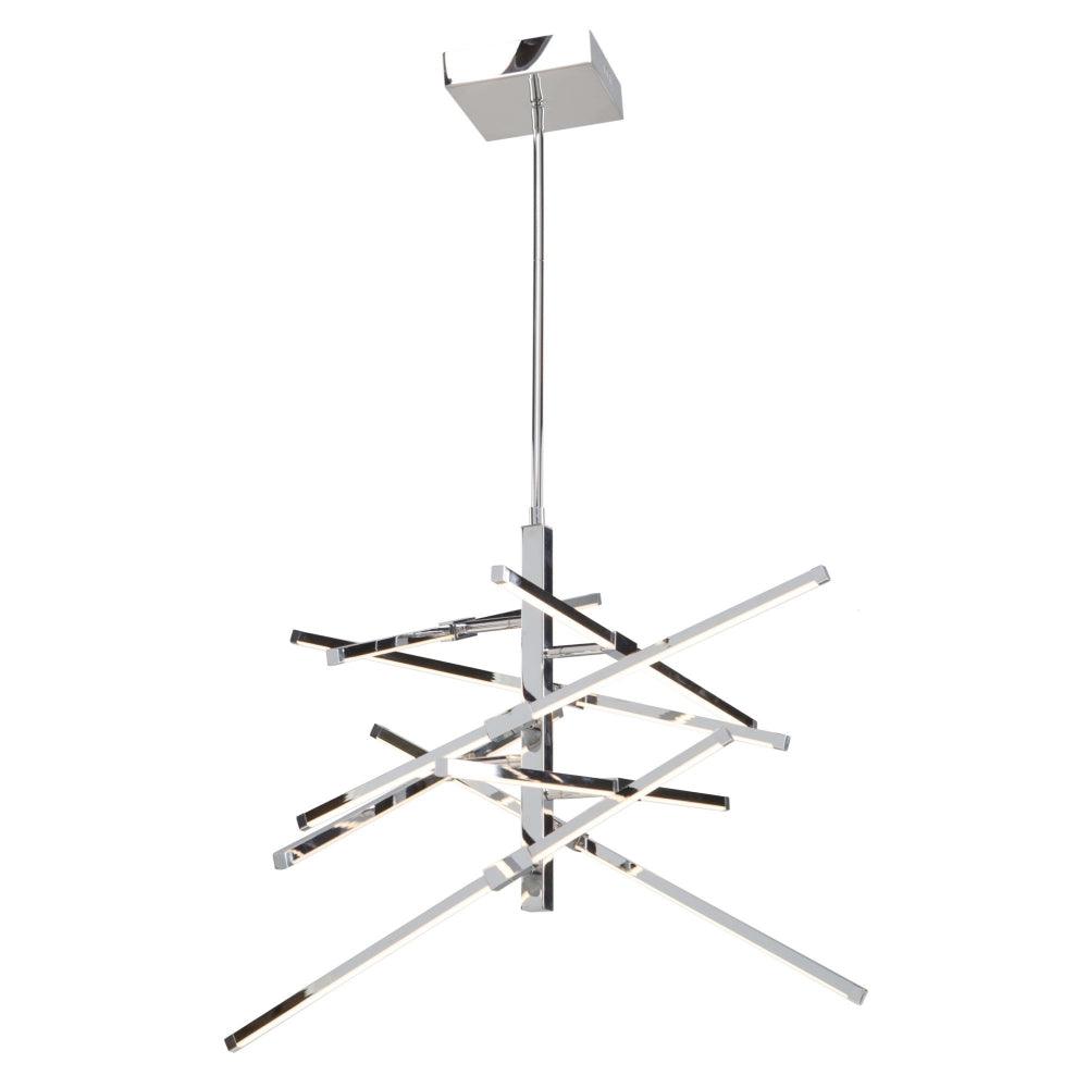 LED Chrome with Adjustable Arms Chandelier - LV LIGHTING