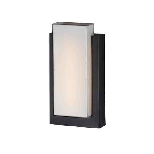 LED Black Aluminum Frame with Acrylic Diffuser Outdoor Wall Sconce - LV LIGHTING