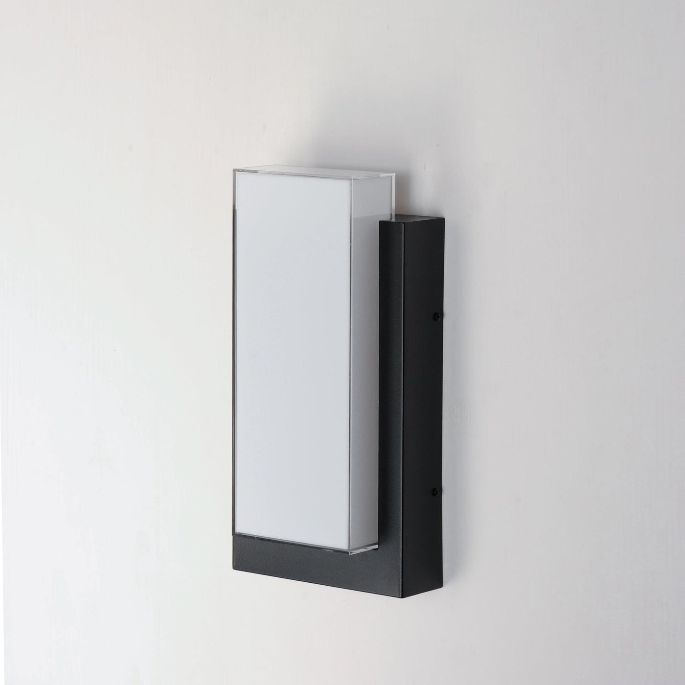 LED Black Aluminum Frame with Acrylic Diffuser Outdoor Wall Sconce - LV LIGHTING