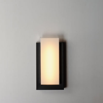 LED Black Aluminum Frame with Acrylic Diffuser Outdoor Wall Sconce - LV LIGHTING