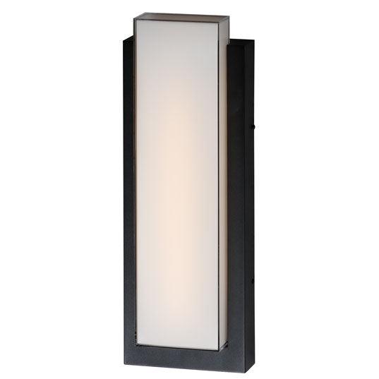 LED Black Aluminum Frame with Acrylic Diffuser Outdoor Wall Sconce - LV LIGHTING