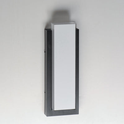 LED Black Aluminum Frame with Acrylic Diffuser Outdoor Wall Sconce - LV LIGHTING