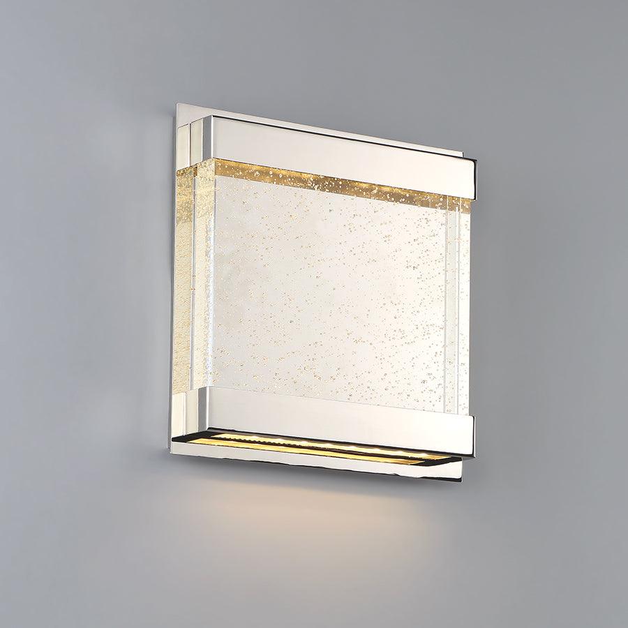 LED Aluminum Frame with Seedy Glass Diffuser Wall Sconce - LV LIGHTING