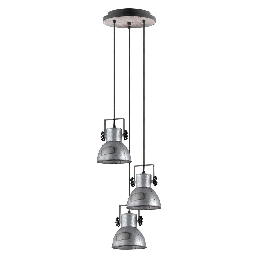 Vintage Zinc 3 Light Pendant - LV LIGHTING