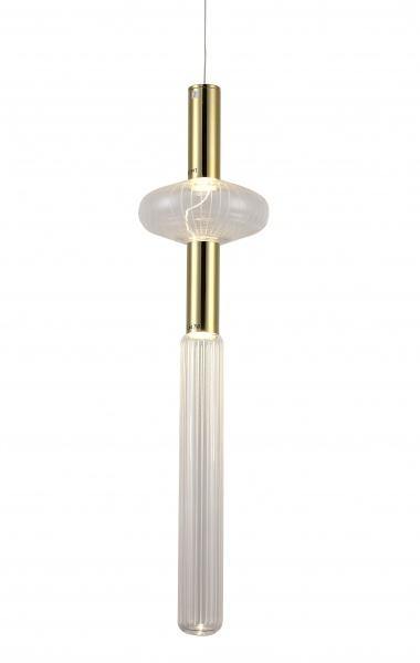LED Gold with Clear Glass Shade Pendant - LV LIGHTING