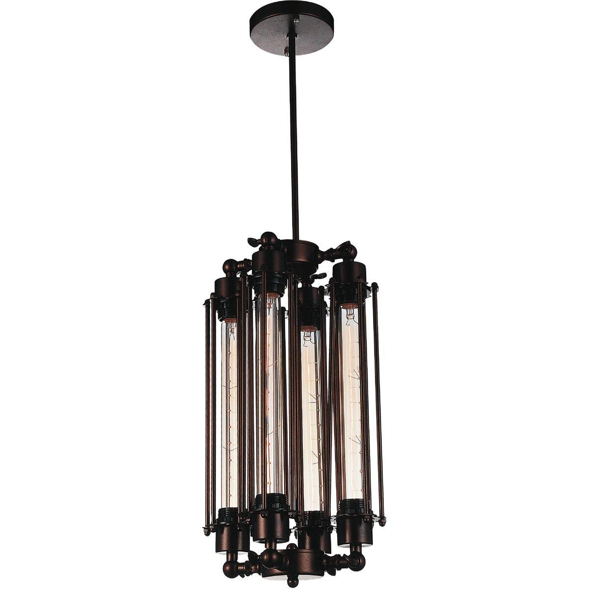 Steel with Open Air Frame Pendant - LV LIGHTING