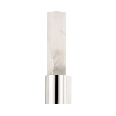 Steel Frame with Cylindrical Spanish Alabster Wall Sconce - LV LIGHTING