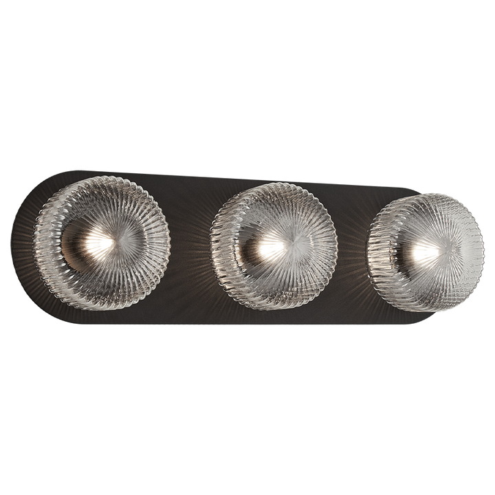 Steel Frame with Glass Diffuser Vanity Light