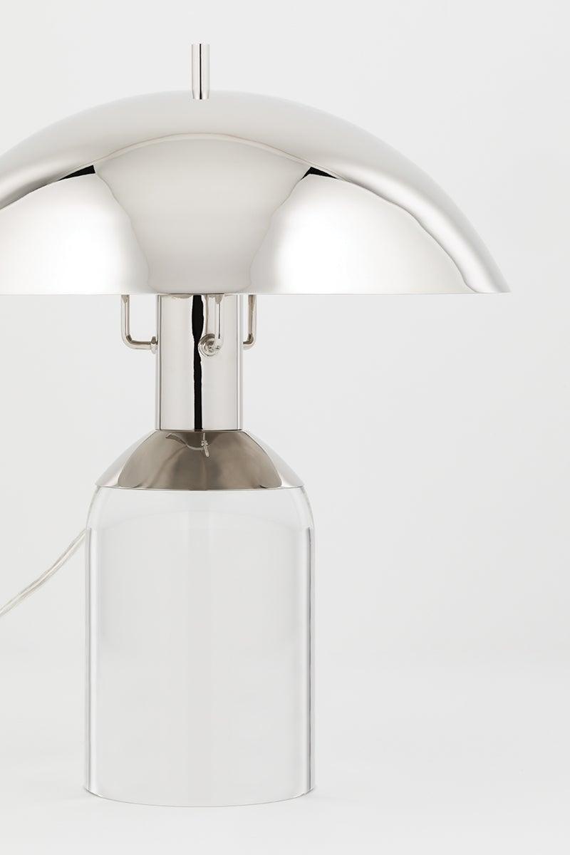 Steel Shade with Clear Base Table Lamp - LV LIGHTING