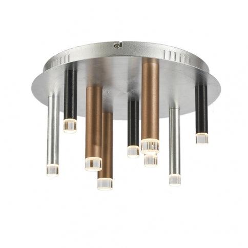 LED Steel Cylindrical Pipe with Acrylic Diffuser Round Flush Mount - LV LIGHTING