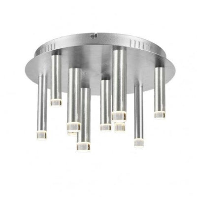 LED Steel Cylindrical Pipe with Acrylic Diffuser Round Flush Mount - LV LIGHTING
