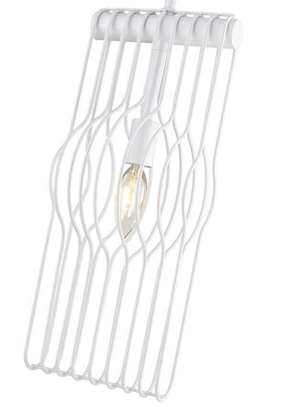White with Linear Design Pendant - LV LIGHTING