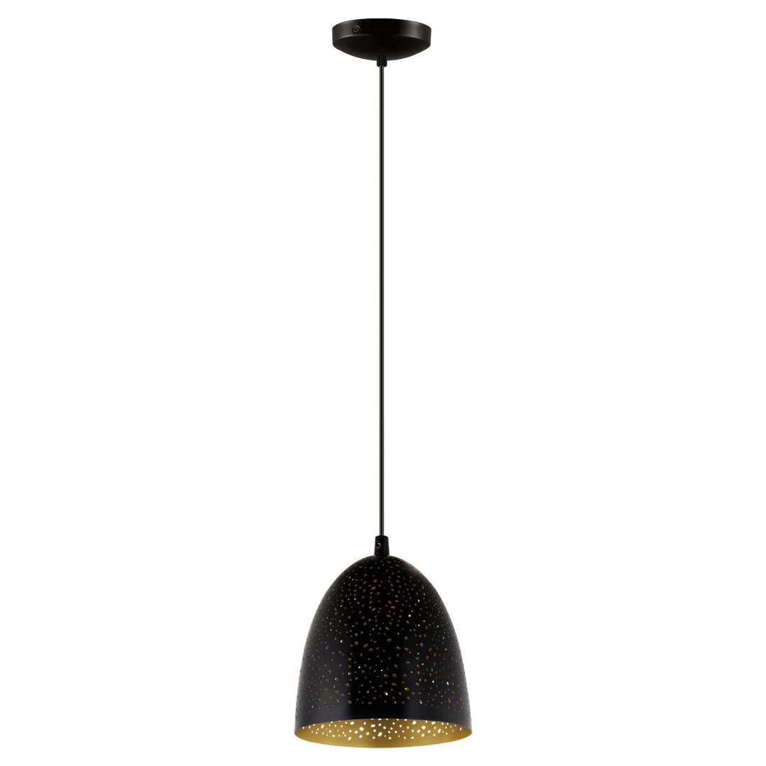Black with Gold Pendant - LV LIGHTING
