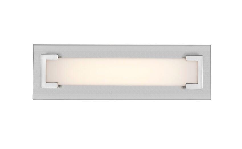 LED Steel with Frosted Diffuser Modern Vanity Light - LV LIGHTING