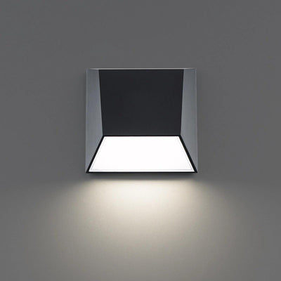 LED Aluminum Frame with Glass Diffuser Color Changeable Outdoor Wall Sconce - LV LIGHTING