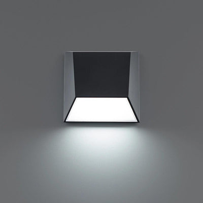 LED Aluminum Frame with Glass Diffuser Color Changeable Outdoor Wall Sconce - LV LIGHTING