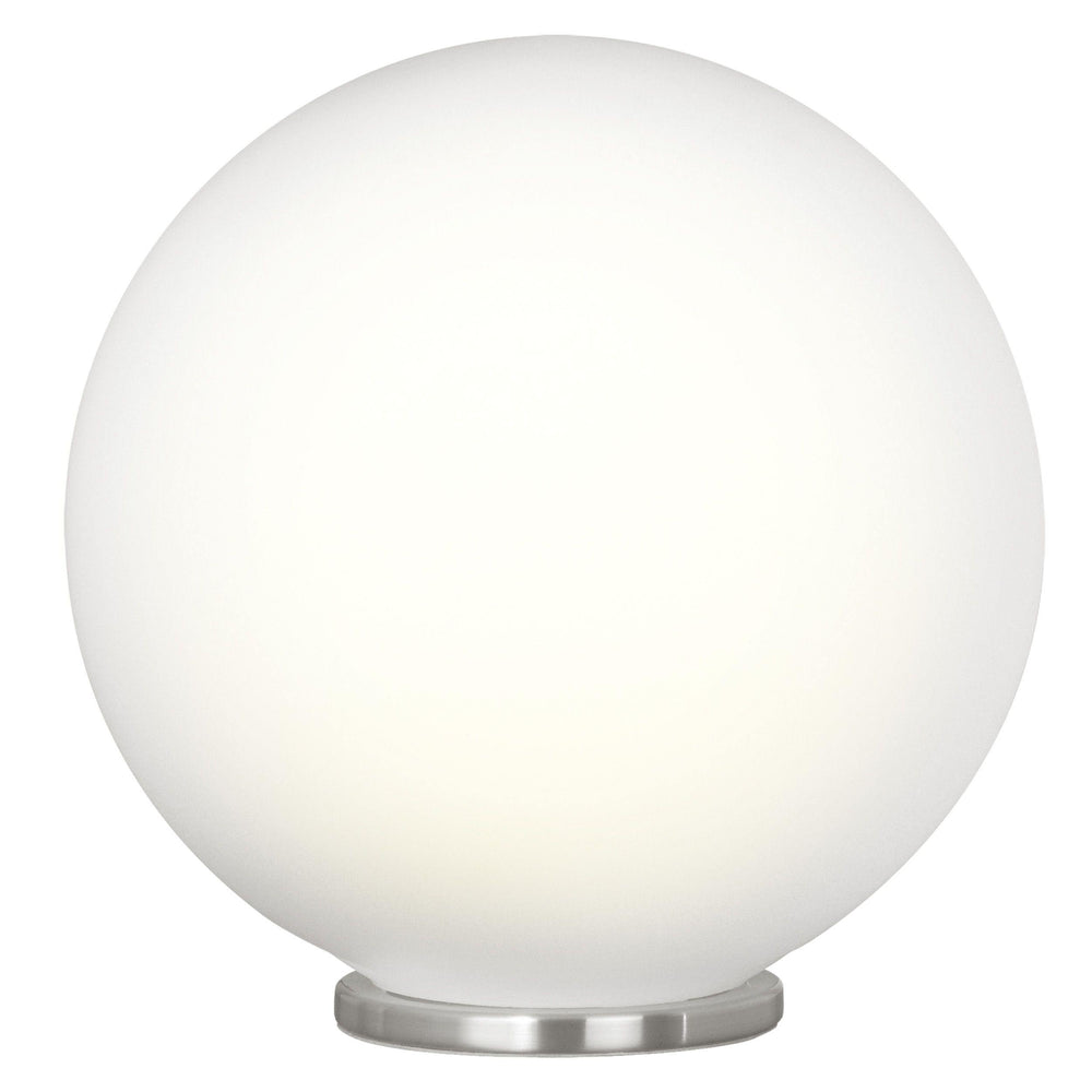 Satin Nickel with Frosted Shade Table Lamp - LV LIGHTING