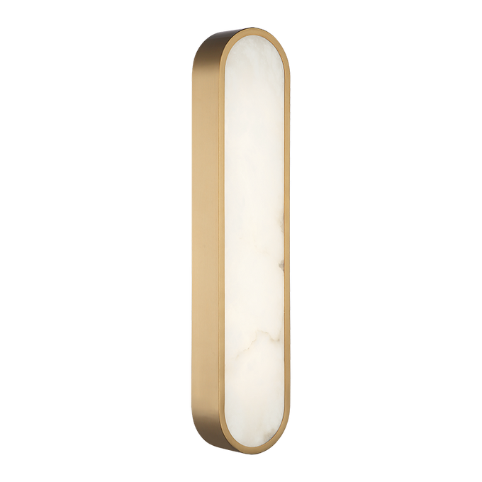 LED Steel Frame with Spanish Alabaster Shade Wall Sconce