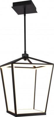 LED Steel Caged with Acrylic Diffuser Pendant - LV LIGHTING