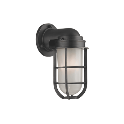 Steel with Frosted Glass Shade Marine Wall Sconce - LV LIGHTING