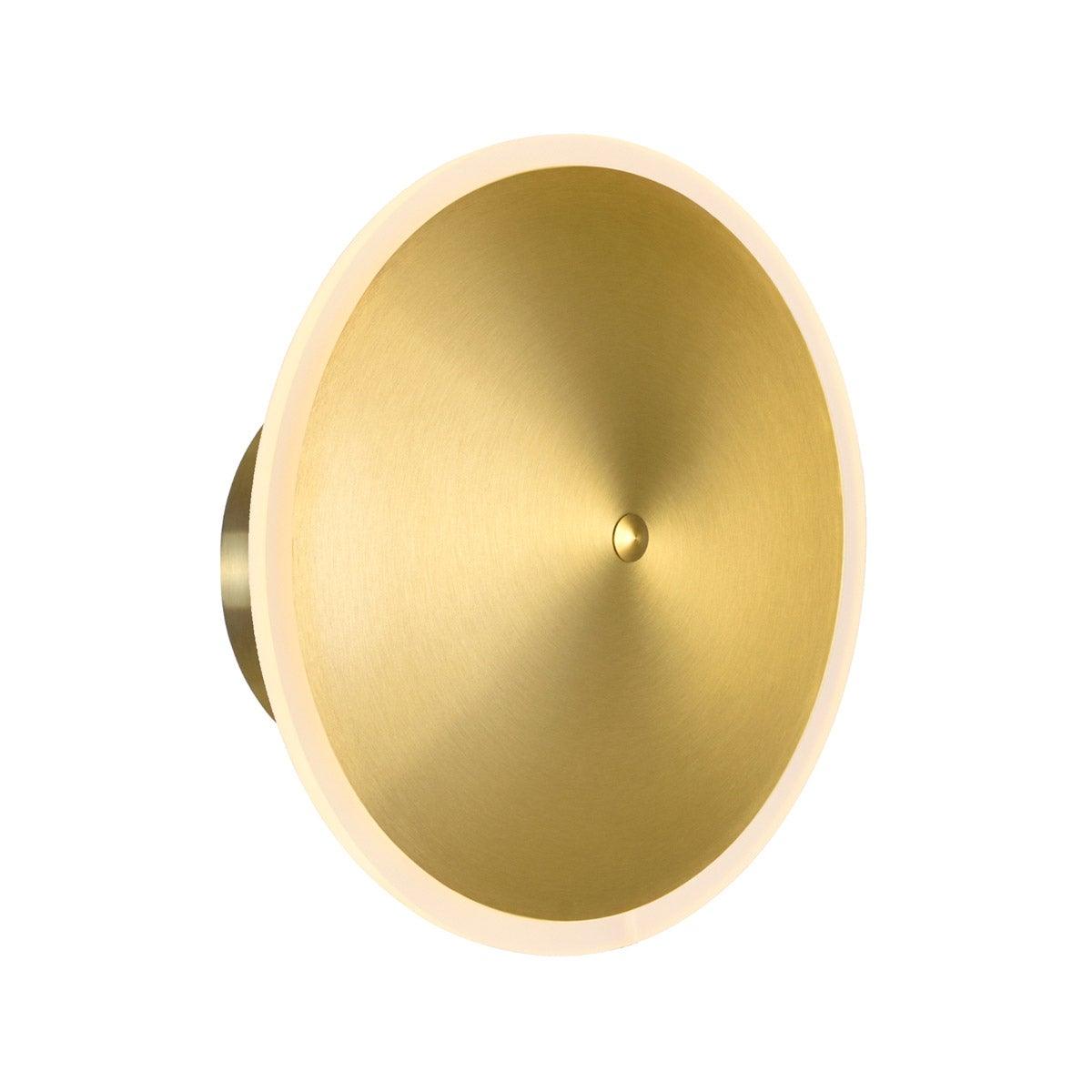 LED Brass Disk Wall Sconce - LV LIGHTING