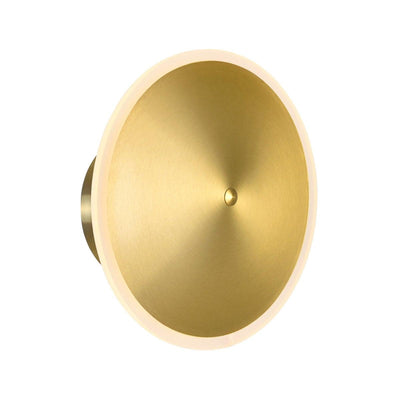 LED Brass Disk Wall Sconce - LV LIGHTING