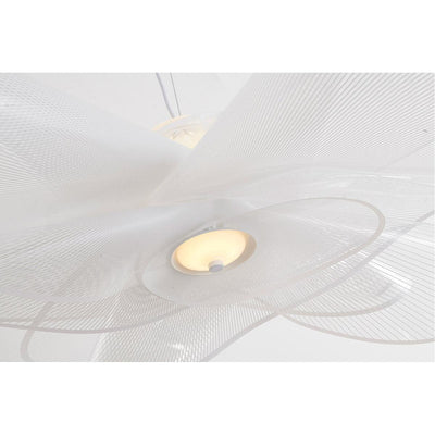 LED White PVC Net Shade Chandelier - LV LIGHTING