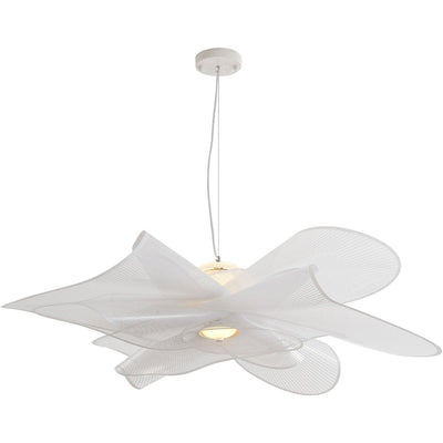 LED White PVC Net Shade Chandelier - LV LIGHTING