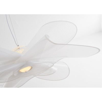 LED White PVC Net Shade Chandelier - LV LIGHTING
