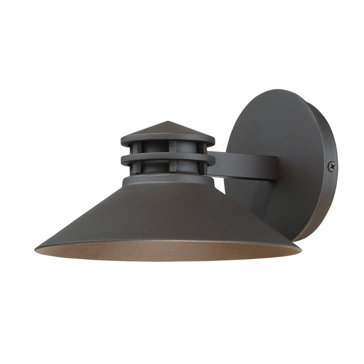 LED Aluminum Shade with Glass Diffuser Outdoor Wall Sconce - LV LIGHTING