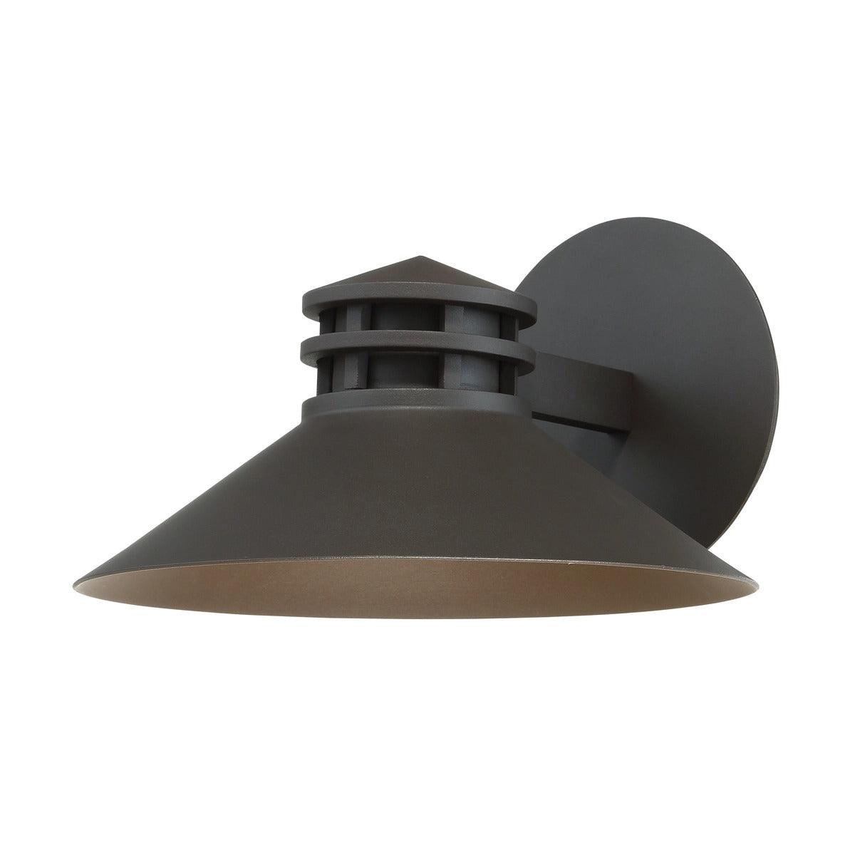 LED Aluminum Shade with Glass Diffuser Outdoor Wall Sconce - LV LIGHTING
