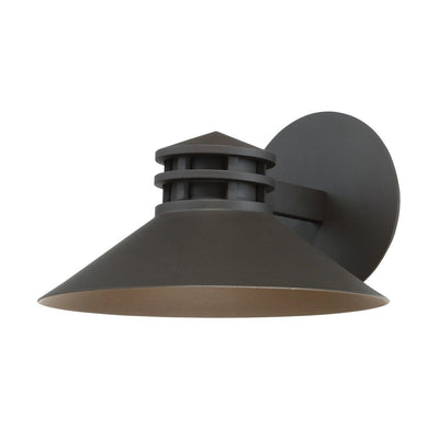 LED Aluminum Shade with Glass Diffuser Outdoor Wall Sconce - LV LIGHTING