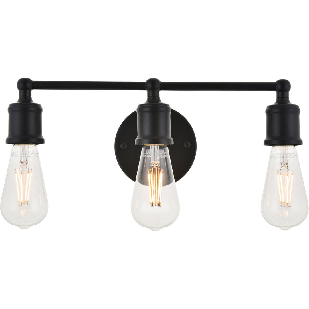 Black with Multiple Light Vanity Light - LV LIGHTING