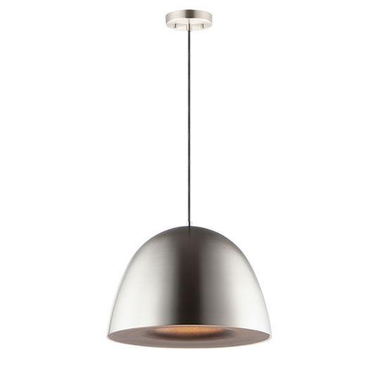 LED Black with Satin Brass Pendant (Large) - LV LIGHTING