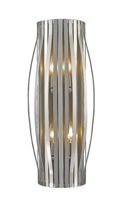 Steel with Strip Shade Round Wall Sconce - LV LIGHTING