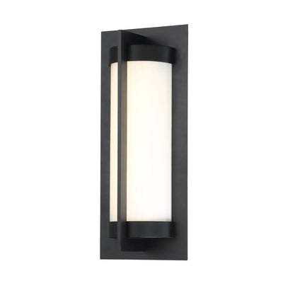 LED Black Aluminum Frame with Glass Diffuser Outdoor Wall Sconce - LV LIGHTING