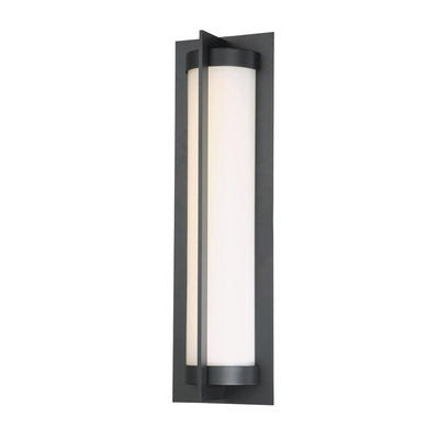 LED Black Aluminum Frame with Glass Diffuser Outdoor Wall Sconce - LV LIGHTING