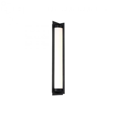 LED Black Aluminum Frame with Glass Diffuser Outdoor Wall Sconce - LV LIGHTING