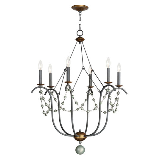 Formosa Chandelier in Golden Noir by Maxim Lighting