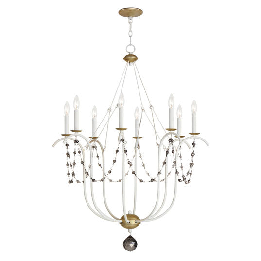 Formosa Chandelier in Ecru with Venetian Gold by Maxim Lighting