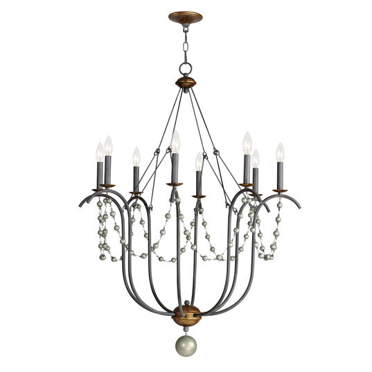 Formosa Chandelier in Golden Noir by Maxim Lighting